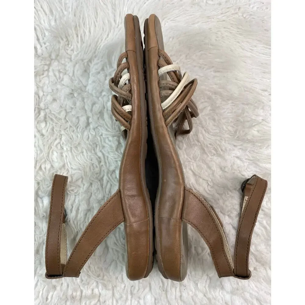 KEEN Women's Size 10.5 Brown Cream Strappy Slingback Ankle Strap Sandals * - Picture 8 of 11